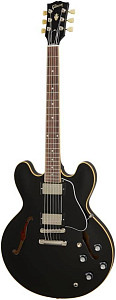 GIBSON ES-335 Vintage Ebony полуакустическая гитара, цвет черный, в комплекте...