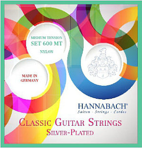 Hannabach 600MT Silver Plated Green - Струны для классической гитары;