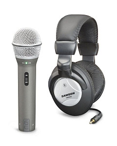 SAMSON Q2U Reckording Pack - Комплект: USB-микрофон Q2 (разъёмы XLR+USB), наушники HP20