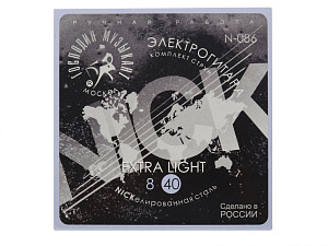 N086 NICK 08-40 Комплект струн для электрогитары, никелированные, Господин Музыкант