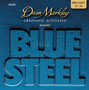 Dean Markley DM2036 Blue Steel Комплект струн для акустической гитары, латунь, 12-54