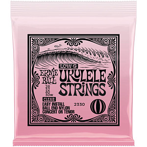 ERNIE BALL 2330 BALL END CLEAR NYLON WOUND G - Струны для укулеле концерт/тенор