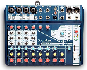Soundcraft Notepad-12FX компактный микшерный пульт, 4 Mic/2 Hi-Z, 4 стерео,...