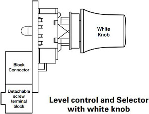 Lab.gruppen Level control with white knob регулятор уровня для DIY Lucia,...