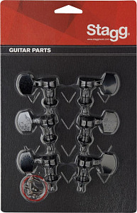Stagg KG371BK - Колки для гитары 3L+3R