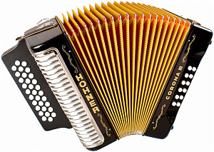 HOHNER Corona III ADG black lacquered - Аккордеон диатонический