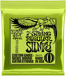 ERNIE BALL 2621 Nickel Wound Slinky Regular 10-56 - Струны для 7 струнной электрогитары