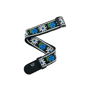 Planet Waves 50PCLV01 - Ремень для гитары. Woodstock, Black and Blue