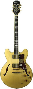 EPIPHONE SHERATON II NATURAL GOLD HARDWARE - Электрогитара