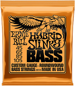 ERNIE BALL 2833 Nickel Wound Slinky Hybrid 45-105 - Струны для бас-гитары