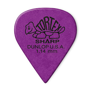 DUNLOP 412P1.14 Tortex Sharp - Медиатор, 1,14 мм