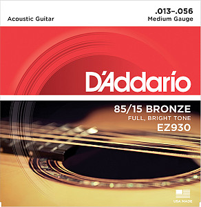 EZ930 AMERICAN BRONZE 85/15 Струны для акустической гитары Medium 13-56 D`Addario