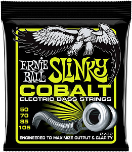 ERNIE BALL 2732 Cobalt Slinky Regular 50-105 - Струны для бас-гитары