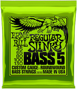ERNIE BALL 2836 Nickel Wound Slinky Regular 45-130 - Струны для бас-гитары 5 струнной