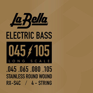 La Bella RX-S4C RX – Stainless Комплект струн для бас-гитары, нерж.сталь, 45-105