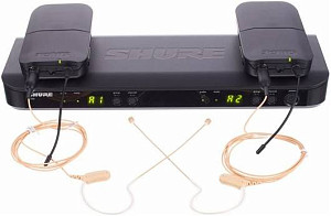 SHURE BLX188E/MX53 M17 662-686 MHz двухканальная радиосистема с двумя головными...