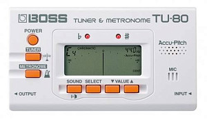 BOSS TU-80 WH - Тюнер хроматический