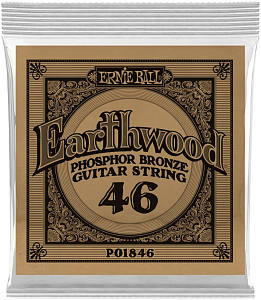 ERNIE BALL 1846 Earthwood Phosphor Bronze .046 - Струна одиночная для акустической гитары