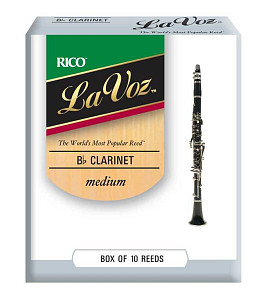 RCC10MD La Voz Трости для кларнета Bb, средние (Medium), 10шт, Rico