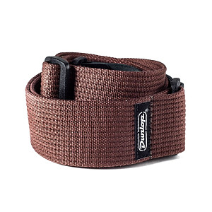 DUNLOP D27-01BR Ribbed - Ремень для гитары, коричневый