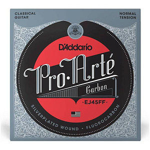 D'ADDARIO EJ45FF - Струны для классической гитары; Pro-Arte, Верхние струны-Carbon; Басы-Dynacore;