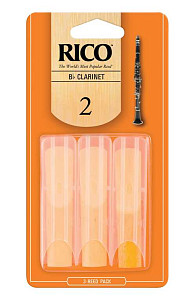 RCA0320 Rico Трости для кларнета Bb, размер 2.0, 3шт, Rico