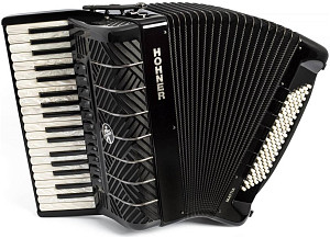 HOHNER MATTIA IV 96 BK gun black pearl keys - Аккордеон 7/8