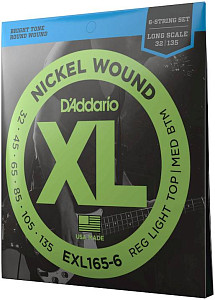 D'ADDARIO EXL165 6 - Струны для бас-гитары 6 струнной