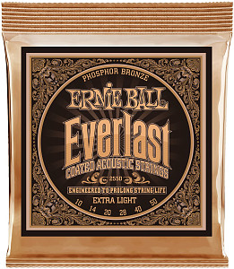 ERNIE BALL 2550 Everlast Coated Phosphor Bronze Extra Light 10-50 - Струны для акустической гитары