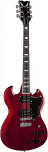 DEAN GS TCH - электрогитара, тип «SG»,22 лада 24 3/4,HH,2V+2T,цв прозр....