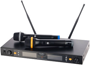 LAUDIO LS-Q2-2M Беспроводная микрофонная система, 2 ручных передатчика,...