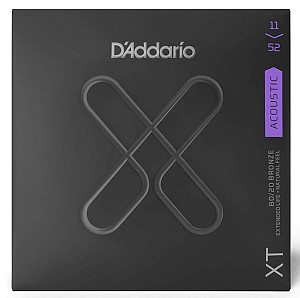 D`ADDARIO XTABR1152 XT - Струны для акустической гитары; Серия XT; Бронза 80/20 11-52.