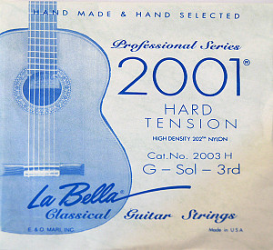 2003H Отдельная 3-я струна, нейлоновая, La Bella