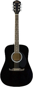 FENDER FA-125 BLACK - Гитара акустическая