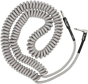 FENDER Professional Coil Cable 30' White Tweed инструментальный кабель,...