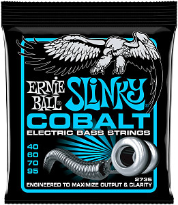 ERNIE BALL 2735 Slinky Cobalt Extra 40-95 - Струны для бас-гитары