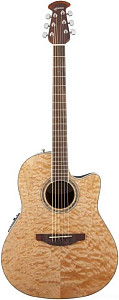 OVATION CS24P-4Q Celebrity Standard Plus Mid Cutaway Natural Quilt Maple...