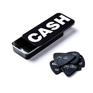JCPT04H Johnny Cash Bold Медиаторы 6шт, толстые, в коробочке, Dunlop