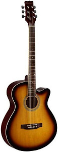 Martinez W-91C SB - Акустическая гитара «Фолк» 39" с вырезом