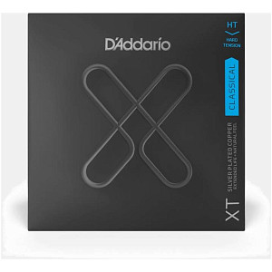 D'ADDARIO XTC46 - Струны для классической гитары; Посеребряная, сильное натяжение, с покрытием