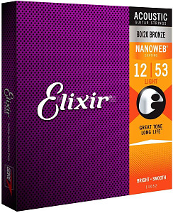 ELIXIR 11052 - Струны для акустической гитары