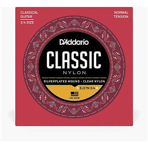 D'ADDARIO EJ27N 3/4 - Струны для классической гитары 3/4, Normal Tension