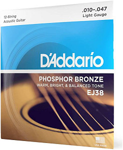 D'ADDARIO EJ38 - Струны для 12 струнной акустической гитары