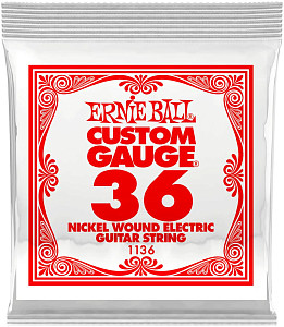 ERNIE BALL 1136 Nickel Wound .036 - Струна одиночная для электрогитары