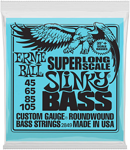 ERNIE BALL 2849 Nickel Wound Long Scale Slinky 45-105 - Струны для бас-гитары