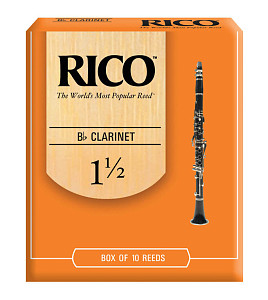 RCA1015 Rico Трости для кларнета Bb, размер 1.5, 10шт в упаковке. Rico