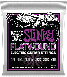 ERNIE BALL 2590 Slinky Flatwound Power 11-48 - Струны для электрогитары